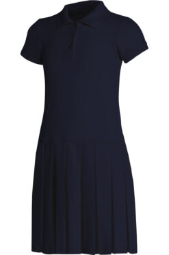 Girl's Short Sleeve Pique Polo Dress