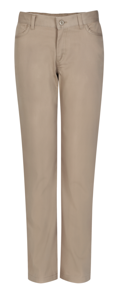 Girls Slim Flat Front Pants - Leadership Uniforms