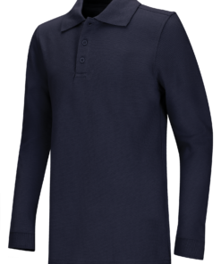 Youth Unisex Long Sleeve Pique Polo Shirt