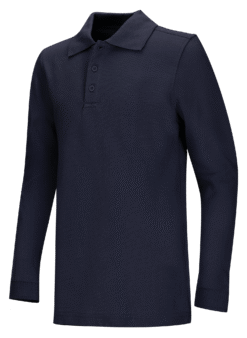 Youth Unisex Long Sleeve Pique Polo Shirt