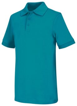 Youth Unisex Short Sleeve Interlock Polo Shirt - Image 2