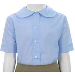 Girls Regular Short Sleeve Peter Pan Blouse