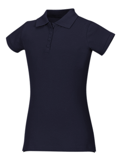 Girls Short Sleeve Pique Polo Shirt